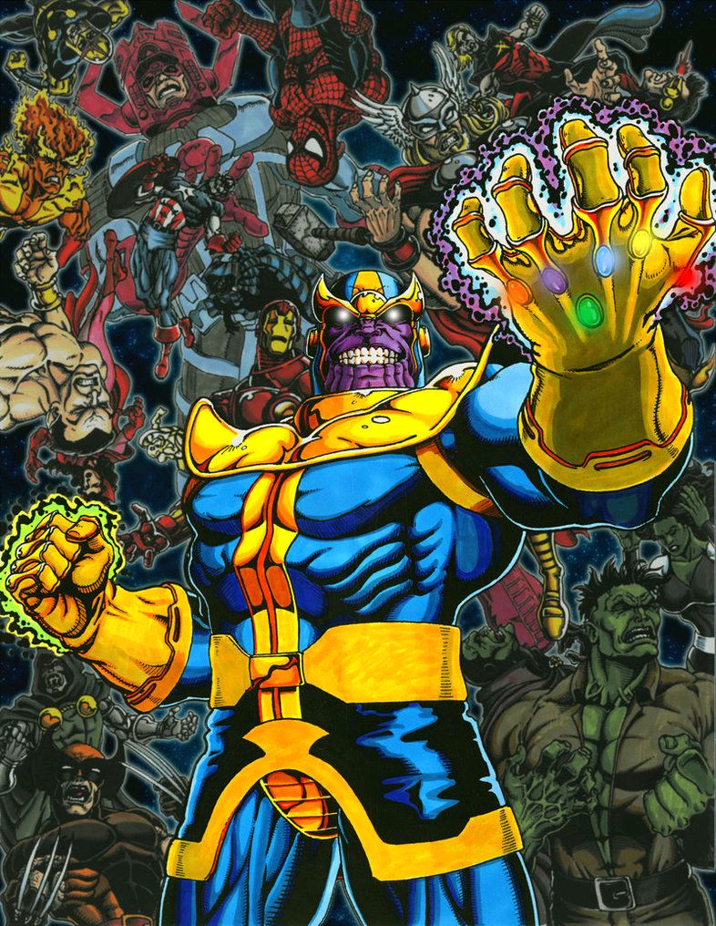 Infinity Gauntlet trong tay Thanos