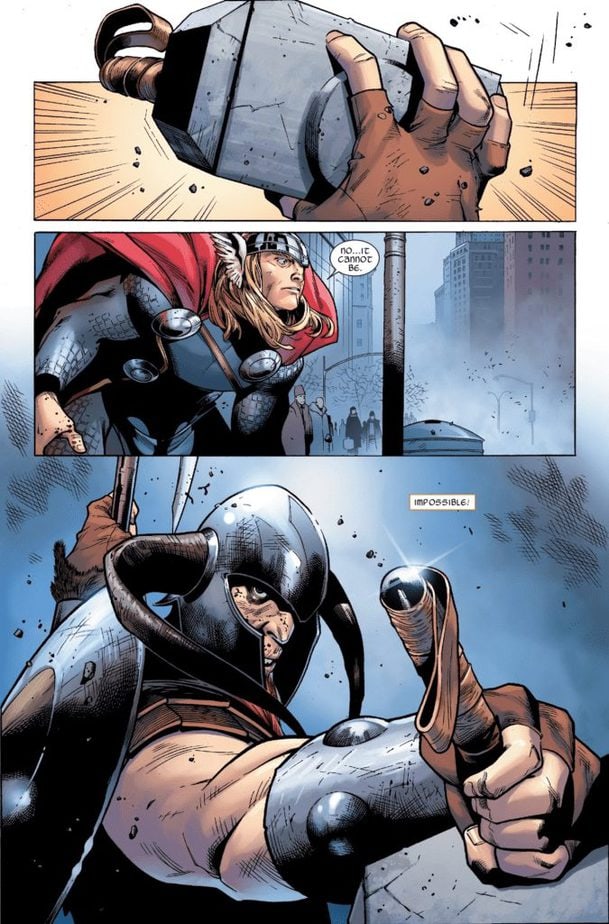 Bor cầm Mjolnir trong Thor (2007) #600