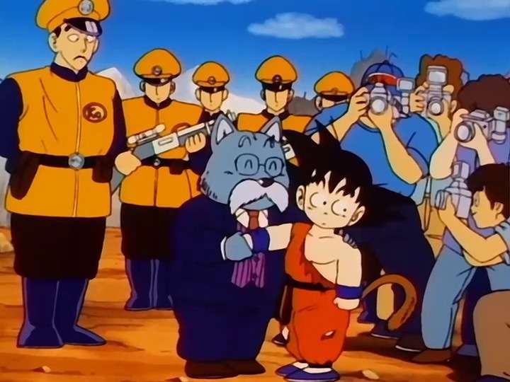 Ông rất cảm kích Goku vì chiến công của cậu